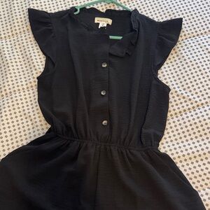 Universal Thread Black Button-Up Jumpsuit